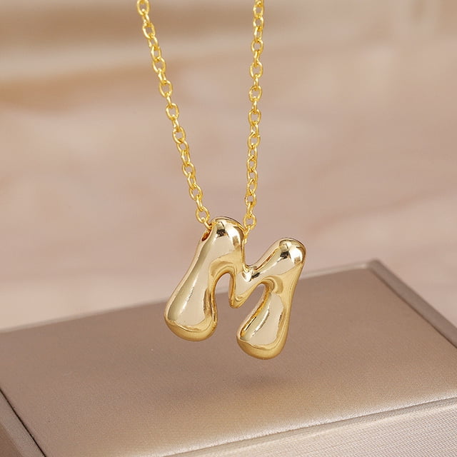 Collar para Mamá,Collar de Letra Inicial de Oro Joyería de Aleación Personalizada para Ella,Regalo para el Aniversario Del Cumpleaños de la Madre,Collar Inicial de Oro,,