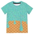 thumbnail image 4 of ibiyuan Boys T Shirts Size 14-16,Boys Graphic T Shirt With Ice Print Casual Short Sleeve Tee For Kids Comfortable Blend Top For Children And Summer Outfits, 4 of 6