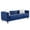 Navy Blue, variant on HUMEHA 83 Inch Navy Blue Velvet Tufted 3‑Seat Sofa, Square Arms with Button Detail, Nailhead Trim, Crystal Acrylic Legs for Living Room, Bedroom