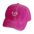thumbnail image 2 of Gorra de béisbol con visera, regalo de cumpleaños, gorro de corazón bordado, gorra de verano para pesca, senderismo, actividades, conducción, mujeres B, 2 of 8