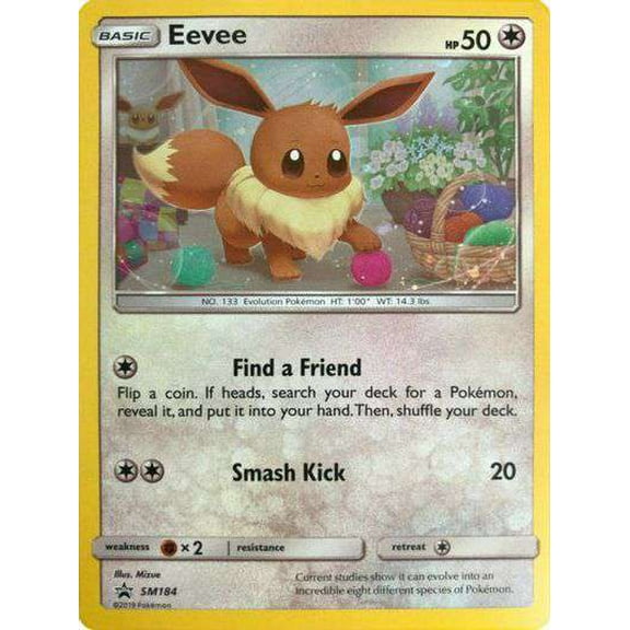 Pokemon Promo Holo Rare Eevee SM184