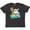 Retro Heather Black, variant on Inktastic Surfing Santa Youth T-Shirt