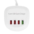 thumbnail image 1 of Cargador USB Portátil De 4 Puertos, Resistente A La Conexión Y Desconexión Cargador USB Portátil De Carga Rápida, Para Cargar Teléfonos Móviles Tabletas PC ANGGREK A NOSOTROS, 1 of 8