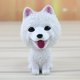 thumbnail image 5 of Resina Bobble Head Dog 2 piezas de de animales modelo lindo perro decoraciones en apariencia Samojeden + Golden Retriever 9x6cm Fanmusic Resina Bobble Head Dog, 5 of 7