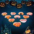 thumbnail image 4 of Dientes divertidos de Halloween, dientes locos, dientes falsos artificiales para mascarada, Pascua, broma de Halloween, 10 Uds. Rojo Verde, 4 of 5