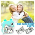 thumbnail image 2 of Rirool Instant Print Camera for Kids, 48MP 1080P HD Digital Camera with Bluetooth, 32GB Card, 5 Thermal Paper Rolls, Creative Accessories, Gift for Boys & Girls Ages 3–12 (Blue), 2 of 8