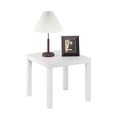 thumbnail image 2 of Furinno CLASSIC Homey Square Side Table in White, 2 of 9