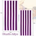 thumbnail image 4 of Exclusivo Mezcla 4-Pack Cotton Oversized 35"x70" Cabana Stripe Beach Towels, Super Absorbent Soft Plush Pool Towel, Bath Towel (Charcoal Grey/Dark Navy/Purple/Red), 4 of 9