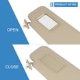 thumbnail image 3 of ECCPP Right Passenger Side Sun Visor Assembly with Sunroof Beige Fits For 2008-2013 For Toyota Highlander(74310-48520-E0,74320-48490-E0), 3 of 10