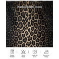 thumbnail image 5 of Leopard Print Wrap Around Bed Skirts for California King Bed 18" Drop,Bed Skirt with Adjustable Elastic Belt Dust Ruffle Bed Valance Chic Abstract Black Brown Animals Texture Bed Frame Cover, 5 of 7