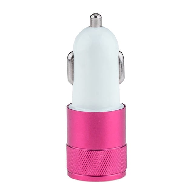 Kearding de coche de aleación de 2.1A 1A, 2 puertos USB, carga inteligente Universal, doble USB, teléfono móvil para y Android Electrónica Rojo