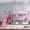 Pink Metal Full, variant on LHSHID Twin Metal House Bunk Bed with Storage Stairs, Slide and Safety Rails, Pink
