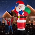 thumbnail image 3 of Infables navideños B&D Giant Santa Claus de 3,7 m con luces LED, 3 of 8