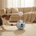 thumbnail image 4 of Football Shape Rotating Bubble Cube Pet Toy – Stress Relieving Puzzle Toy for Cats and Small Dogs，Blue, 4 of 6