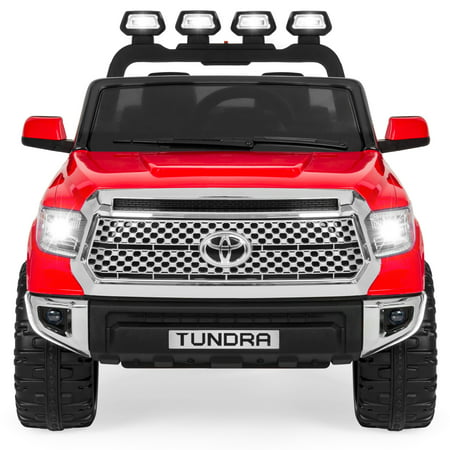 Best Choice Products 12V Kids Battery Powered Remote Control Toyota Tundra Ride On Truck w/ LED Lights, Music, Storage Compartment - (Best Riding Pickup Truck)