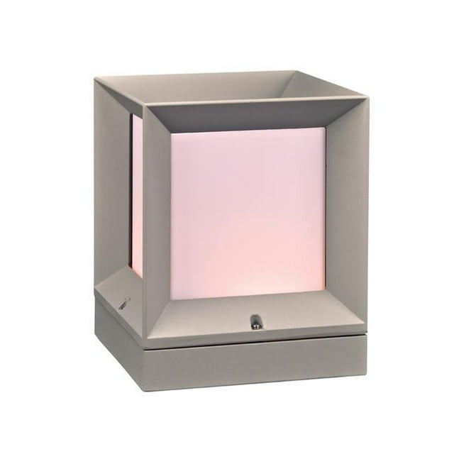 PLC Lighting 2713SL Helmsley 1-Light Outdoor Fixture Light, Silver