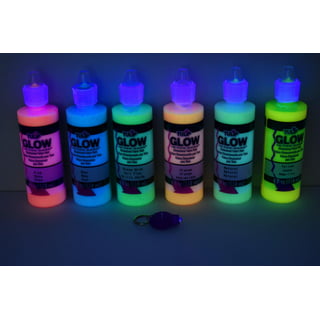 Glow In The Dark Fabric Paint Kit, Uv Neon Fabric Paint Kit 6 x 50ml -  Artistic Den