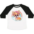 thumbnail image 3 of Inktastic Corgi Dog Lover Rainbow Girls Toddler T-Shirt, 3 of 5