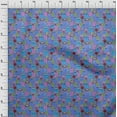 thumbnail image 4 of oneOone Polyester Spandex Medium Blue Fabric Abstracts Sewing Fabric By The Yard Printed Diy Clothing Sewing Supplies 56 Inch Wide, 4 of 5