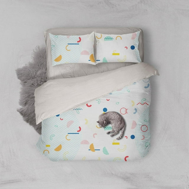 3D Colorful Geometric shape Quilt Cover Set Bedding Set Pillowcases