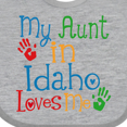 thumbnail image 4 of Inktastic My Aunt in Idaho Loves Me Boys or Girls Baby Bib, 4 of 4