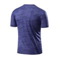 thumbnail image 3 of Bibifish Mens T-Shirts Slim Fit Crew Neck Short Sleeve Solid Color Tees Summer Breathable Casual Athletic Tee Tops, 3 of 3