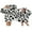 Black white cow, variant on Shuttle tree Oversized Wearable Blanket Hoodie For Adult Kids Hooded Sherpa Sweatshirt With Front Pocket
