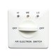 thumbnail image 2 of Panel Pipe Fan Controller Fan Coil Three-speed Control Switch Central Air Conditioning Switch (White), 2 of 5