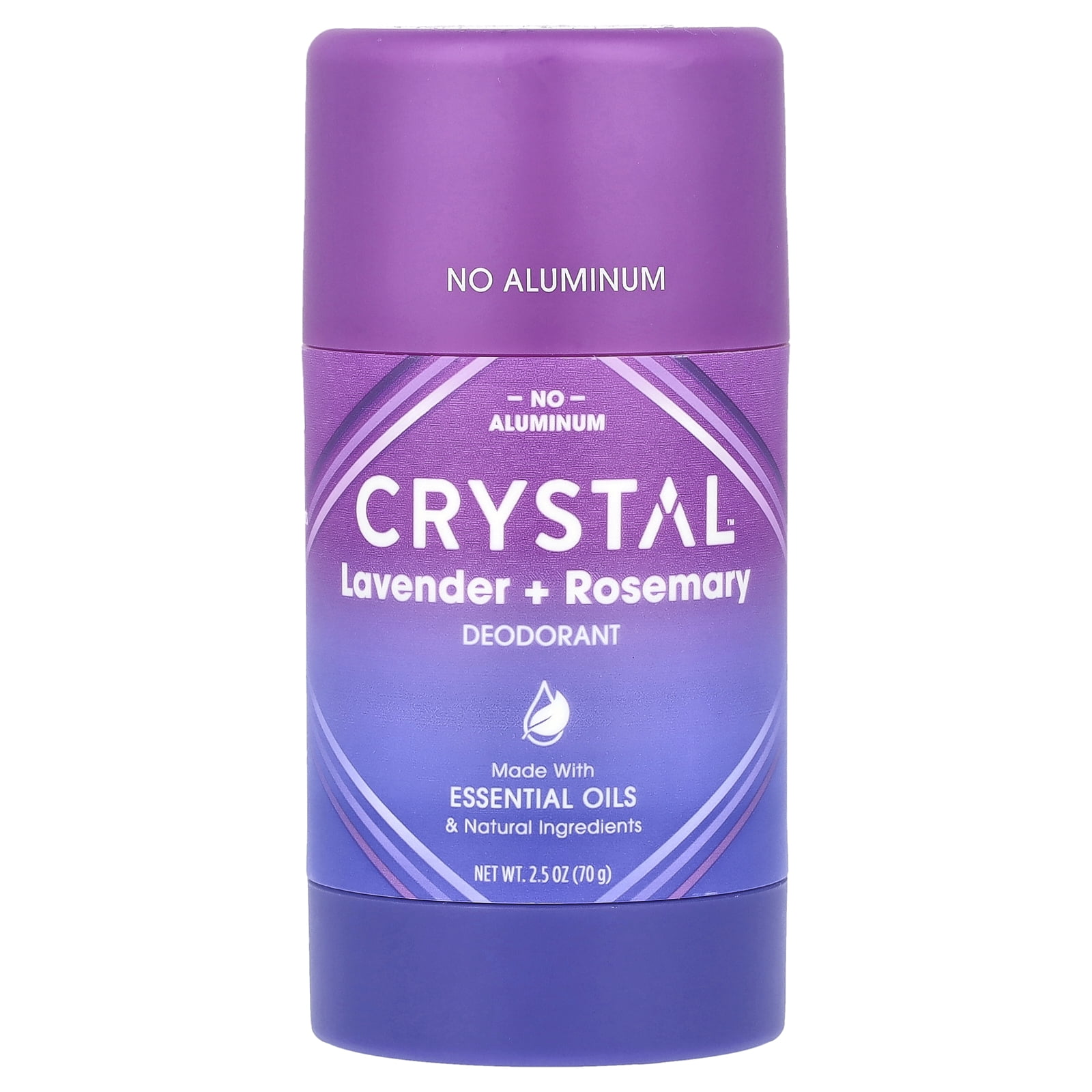 Crystal Deodorant Stick Magnesium Lavender Rosemary Scent 2.5 oz