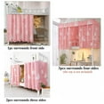 thumbnail image 2 of 2 Pieces Upper/Bottom Bunk Bed Curtains Dorm Home Blackout Privacy Bed Cloth Curtain Shading Breathable Dustproof Bed Canopy with Rope and Buckles for Kids Teen Loft Bed Single Sleeper, 2 of 9