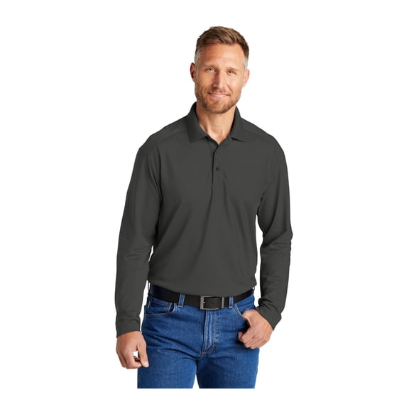 CornerStone Unisex Select Lightweight Snag-Proof Long Sleeve Polo | Collared Work Shirt for Men & Women, Tough & Breathable Casual Fit Top