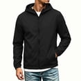 thumbnail image 5 of Men's Jackets Hooded Zip Up Casual Lightweight Windbreaker Jacket with Pockets Spring Fall Fashion Clothes, 5 of 9