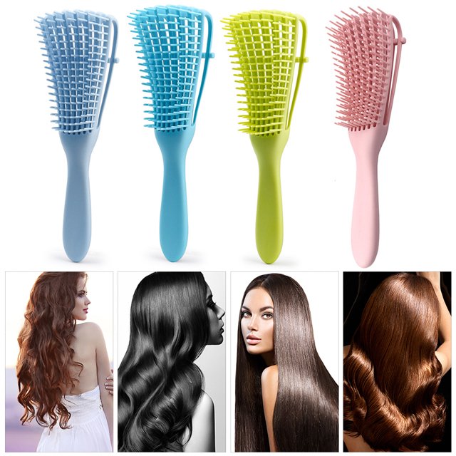 Cepillo para desenredar el cabello masaje peine para el cabello húmedo Ndcxsfigh cepillo para desenredar el cabello (verde oliva