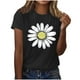thumbnail image 1 of Camisas de Manga Corta para las Mujeres Moda Casual Impresión Cuello Redondo Suéter Tee Blusas, 1 of 3