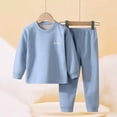 thumbnail image 6 of BXJX Girls Outfit Sets, 2 PC Long Sleeve Casual Crew Neck Pullover Tops and Pants Sets Sky Blue Size 11-12 T, 6 of 7