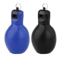 thumbnail image 4 of 2x silbatos para apretar a mano, silbato deportivo Manual portátil con sonido de Pvc suave para el hogar Negro y azul Cola apretar silbatos, 4 of 8