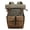 Army Green, variant on Roll‑Top Waxed Canvas Backpack, Waterproof Leather Laptop Backpack for Travel Work College,Back to School, Anniversary, Birthday Gift