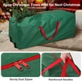 thumbnail image 5 of Ayieyill Christmas Tree Storage Bag, Christmas Tree Bag - for 7.5 FT Artificial Trees, Zippered Bag, Carry Handles and Wheels for Easy Transport (Green), 5 of 7