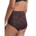 thumbnail image 2 of Women's Warner's 5738 No Pinching No Problems Tailored Micro Brief (Black Floral Linework 7), 2 of 2