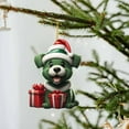 thumbnail image 2 of Dog Christmas Tree Ornament, Suspension 2D Acrylic Funny Lovers Gift, Home Decoration, Cute Xmas Dog Ornaments for Home Christmas Holiday Party Decorations, 6 Styles, 2 of 4