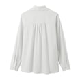 thumbnail image 5 of SRZYMJ Womens Button Down Lace Shirts Cotton Dress Shirts Oxford Shirts Long Sleeve Work Blouses Collared Tops Tunics with Pocket, 5 of 5