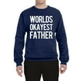 thumbnail image 2 of Wild Bobby,Worlds Okayest Father Gift for Father Dad Husband, Father's Day, Unisex Crewneck Graphic Sweatshirt, Navy, 3XL, 2 of 3
