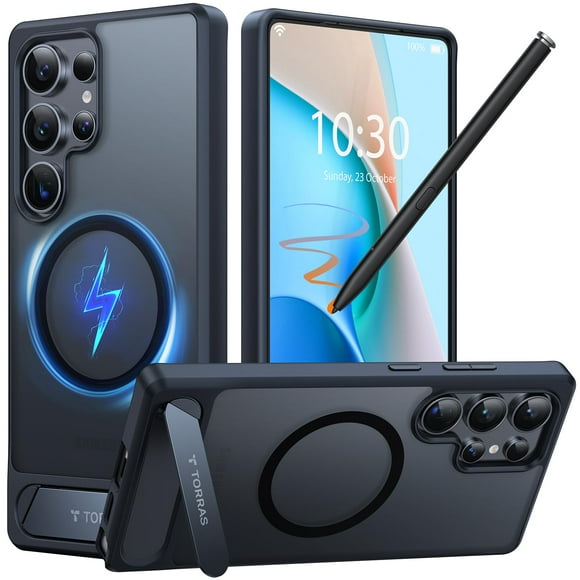 Funda de teléfono TORRAS con soporte magnético para Samsung Galaxy S25 Ultra