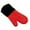 Red one piece, variant on Magg Professional Long Heat Resistant Silicone Lined Grip Oven Mitts- For Hot Surfaces Cooking Baking Gloves Potholder Kitchen Mittens (Red 1 piece)