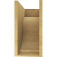 thumbnail image 4 of 9"W x 18"D x 18"H Classic Van Buren Rough Cedar Woodgrain TimberThane Corbel, Primed Tan, 4 of 6