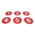 thumbnail image 2 of Aspire Acrylic Locker Number Signs 1-30, Door Sign with Self-adhesive Tape Red, 2 of 5