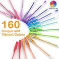 thumbnail image 3 of Paquete De 320 Plumas De Gel Set Smart Color Art 160 Bolígrafo De Gel De Colores Con 160 Recargas Para Libros De Colorear Para Adultos Dibujo Pintura Escritura, 3 of 7
