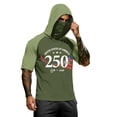 thumbnail image 3 of Homeyce 4th of July Fishing Hoodies for Men with Mask Upf 50+ UV Rash Guard Sun Shirts Summer Outdoor Fishing Short Sleeve Cooling Hoodies,Green S, 3 of 3