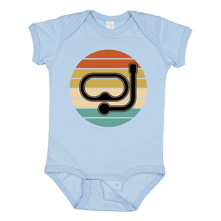 

Inktastic Scuba Diver Retro Sunset Diving Boys or Girls Baby Bodysuit