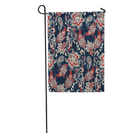 SIDONKU Pattern Vintage Floral Patten Paisley Ethnic Flower Persian Kashmir Garden Flag Decorative Flag House Banner 28x40 inch